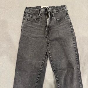 Everlane Authentic Stretch Skinny Bootcut Jeans in Washed Black